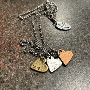 JK by Thirty-One heart necklace